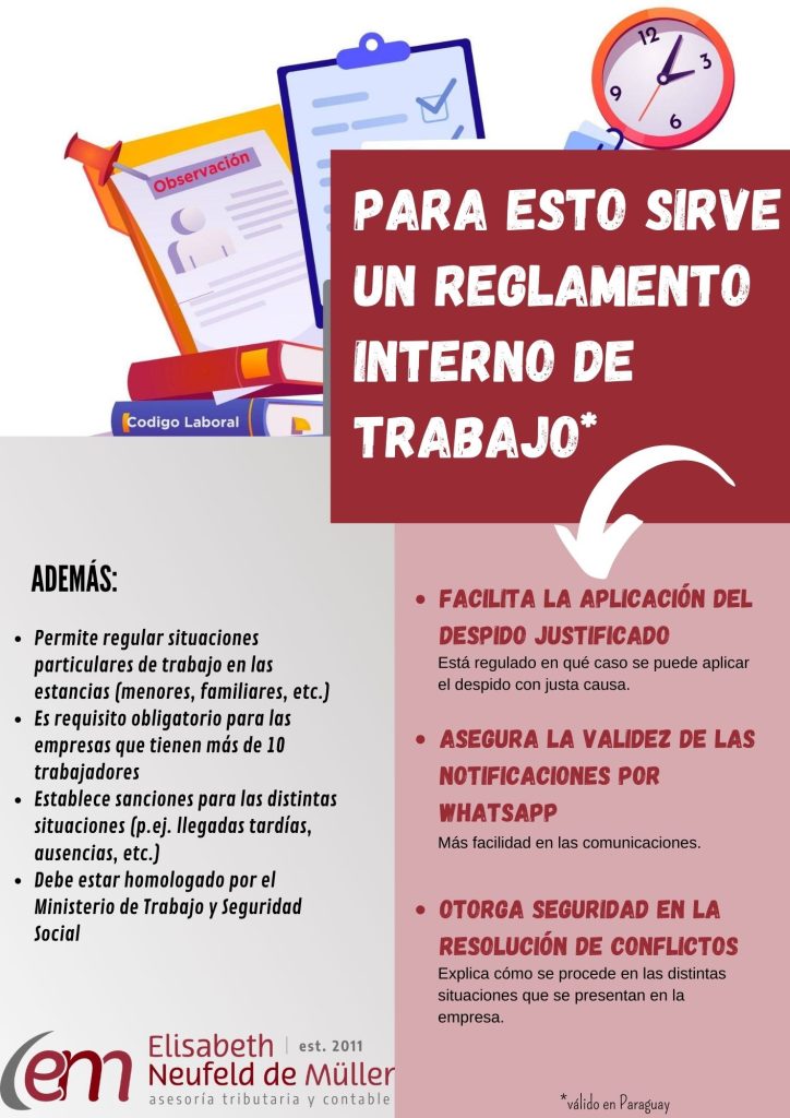 Folleto Ventajas del Reglamento Interno